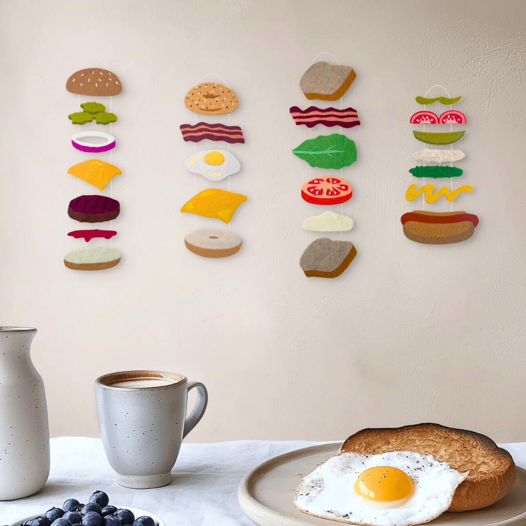 Cheeseburger - Floating Food Wall Art
