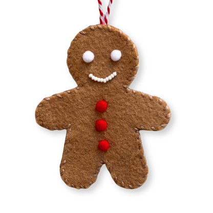 Holiday Cookies Beaded Felt Ornaments