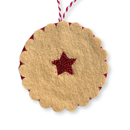 Holiday Cookies Beaded Felt Ornaments