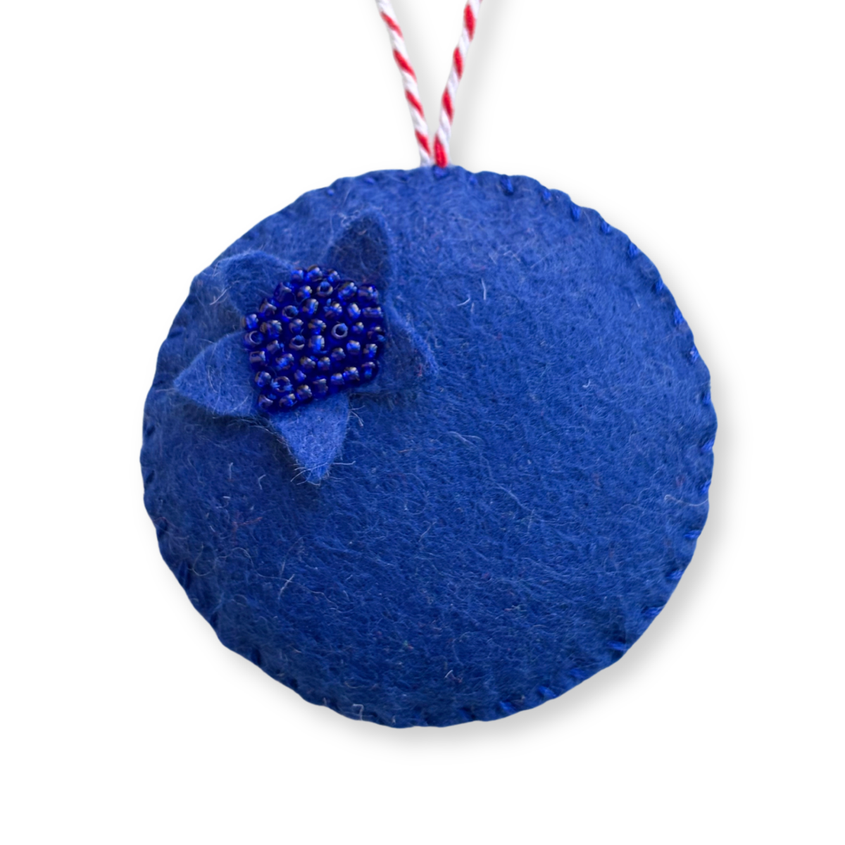 Fruit Salad Beaded Felt Ornaments