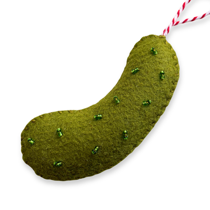 Charcuterie Beaded Felt Ornaments