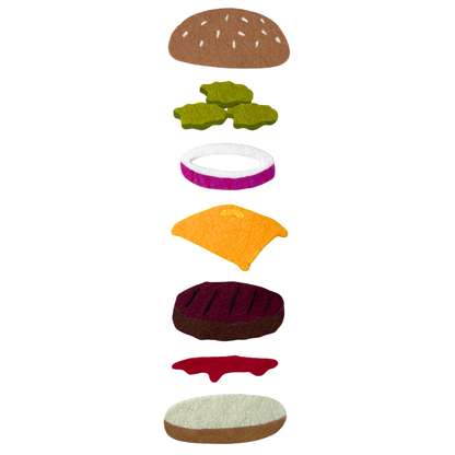 Cheeseburger - Floating Food Wall Art