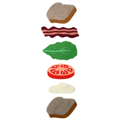 BLT Sandwich - Floating Food Wall Art