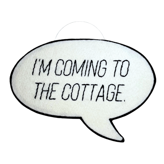 "I'm Coming to the Cottage" - Heated Rivalry Wall Hanging