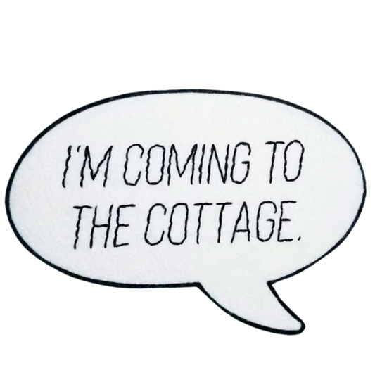 "I'm Coming to the Cottage" - Heated Rivalry Wall Hanging