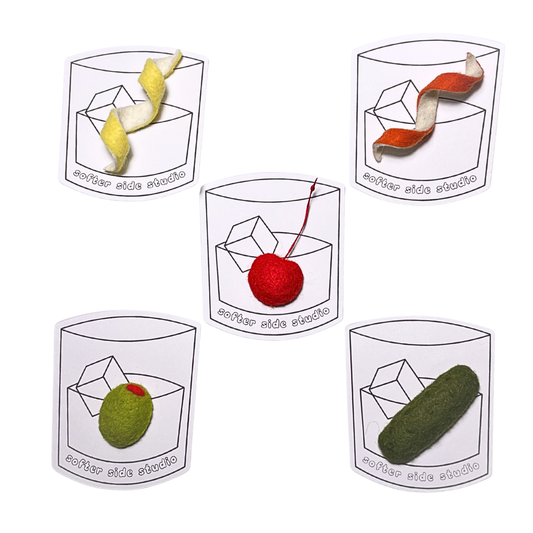 Garnishes - Felt Food Pins