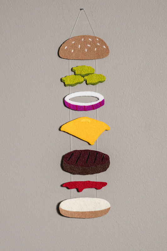 Cheeseburger - Floating Food Wall Art